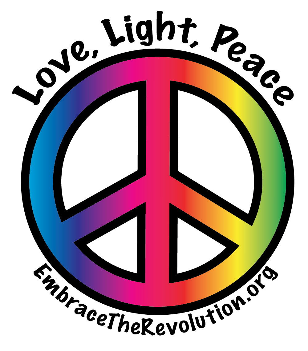 Peace with text logo